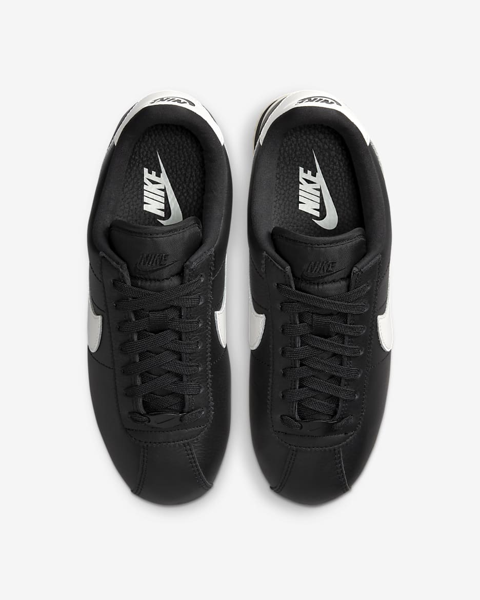 Black nike cortez shoes best sale